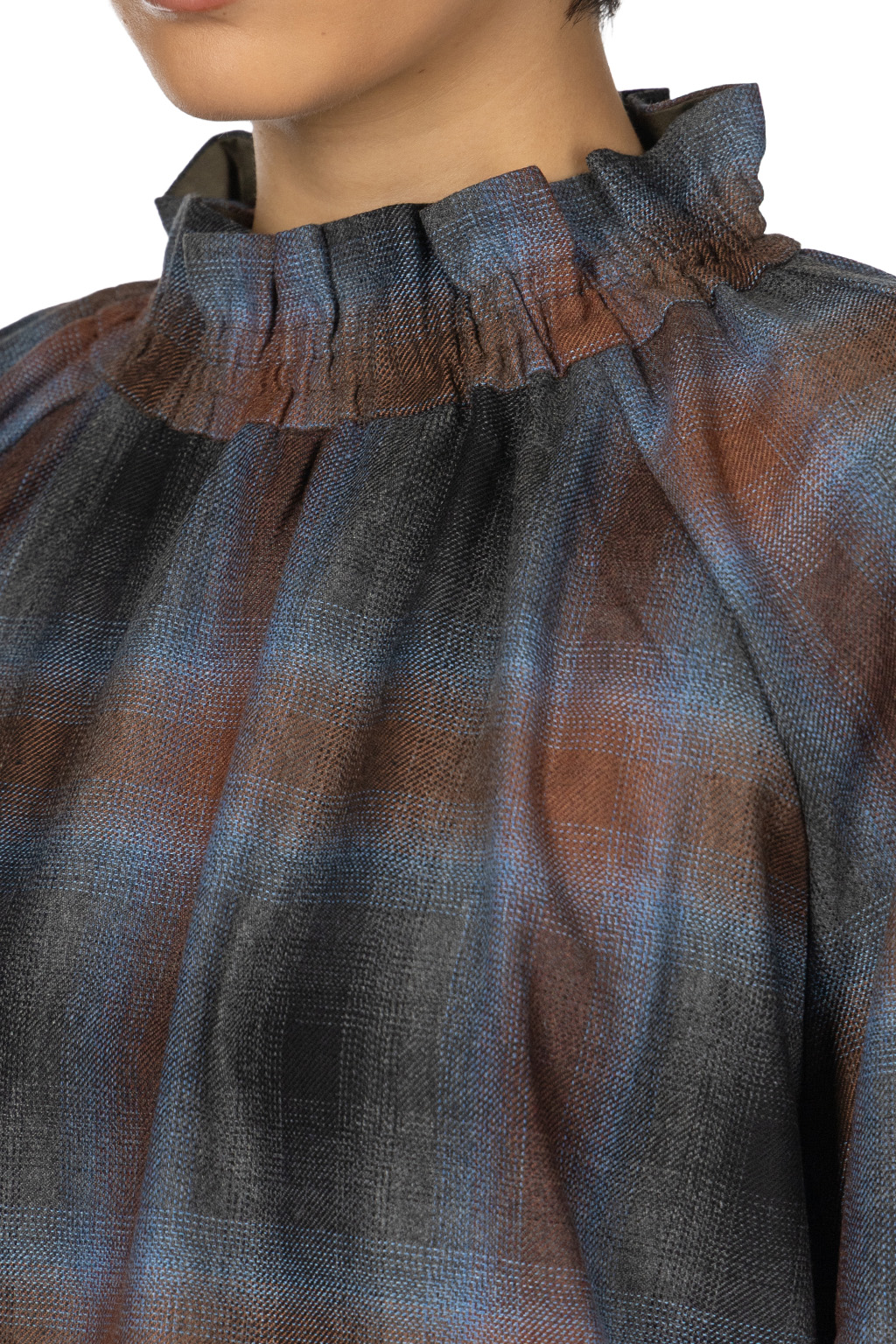 Tigre Brocante - Stretch Gather Frill Blouse